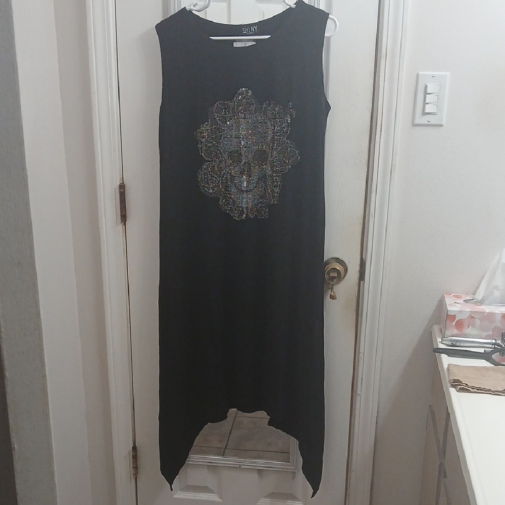 Glittery Skull Halloween Dress